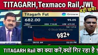 TITAGARH,Texmaco Rail,JWL share news,titagarh rail share latest news today,railway stocks News