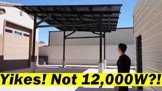 Yikes! Not 12,000W?! Chiko Solar Carport w/ Aptos 410W Bifacial Panels
