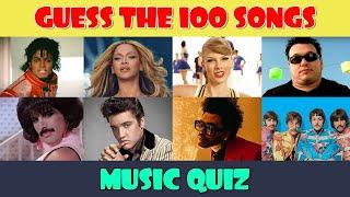 Guess the 100 MOST POPULAR Songs Music Quiz