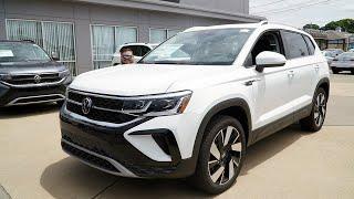 NEW UPDATES 2023 Volkswagen Taos SEL Pure White | Video Tour with Aiden