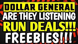 RUN DEALS! FREEBIES! DOLLAR GENERAL COUPONING THIS WEEK! SHOPPING & SAVING AT DG!