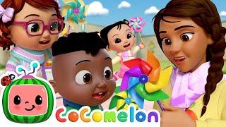 Fall Playground Song with Rainbow Pinwheels! | CoComelon Nursery Rhymes & Kids Songs