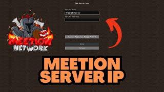 Minecraft MeeTion Network Server IP Address