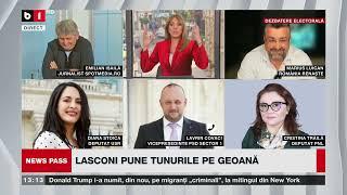 NEWS PASS CU LAURA CHIRIAC. LASCONI PUNE TUNURILE PE GEOANĂ. CINE L-A SPĂLAT PE SIMION.  P2