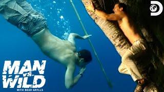 Bear Grylls Searches a Whole Island for Food | Man vs. Wild