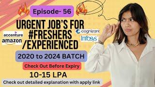 Urgent It Fresher Job Vacancy  For Freshers #itjobs #accenture #infosys #cognizant #freshersjobs2024