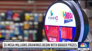 $5 Mega Millions drawings begin with bigger prizes