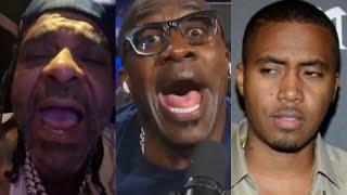 Jim Jones Reacts to Shannon Sharpe Checking Him for Saying He is Better than Nas