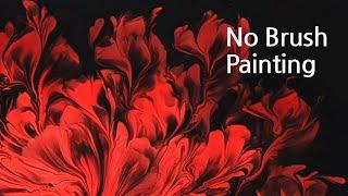 (419) Wonderful red flower | Plastic wrap smash | Acrylic Pouring for beginners | Designer Gemma77