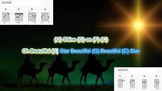 Beautiful Star of Bethlehem by The Judds play along with scrolling guitar chords and lyrics