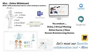 Miro - Best Free Online Whiteboard Platform for Remote Virtual Online Meeting, Online Courses?