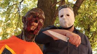 Halloween Tested! Ft  Michael Myers | Zombie Go Boom