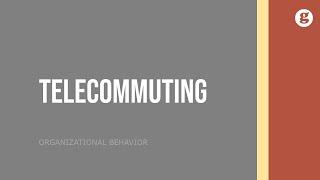 Telecommuting