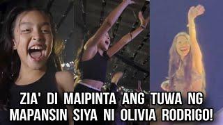 ZIA DANTES NAGULAT NG MAG-HI SI OLIVIA RODRIGO  ZIA TALON NG TALON SA SOBRANG TUWA / MARIAN RIVERA