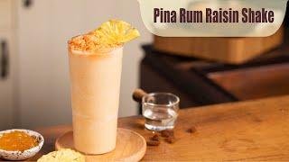 Pina Rum Raisin Shake l UFC Velvet Almond Milk Unsweetened