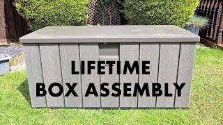 How to assemble outdoor storage box | Lifetime