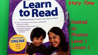 Story time: Hooked on Phonics Level 1 Lesson 1