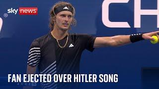 US Open tennis fan ejected after singing song associated with Hitler