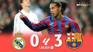 Real Madrid 0 x 3 Barcelona ● La Liga 05/06 Extended Goals & Highlights HD