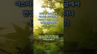 매일 한구절 QT로 주님과 동행하는 하루 (#행7:17)