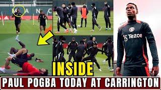 BREAKING! Paul Pogba Joins First Team Europa Final Training Ahead Of FCSB.