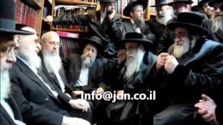 Viznitz,Klausenburg and Modzitz Rebbes Menachem Avel Rabbi Ovadia Yosef - Iyar 5773