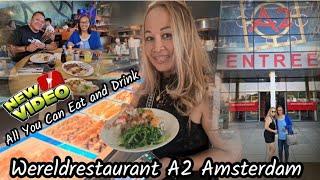 Wereldrestaurant A2 Amsterdam, All You Can Eat and Drink, Genoeg Ruimte Netjes en Lekkere Gerechten