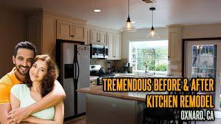 Tremendous Before and After Kitchen Remodel in Oxnard, CA