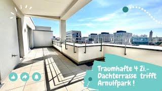 Dieser Ausblick! 136m² Dachterrassenwohnung direkt am ARNULFPARK!