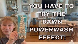 Dawn Power Wash Seashell  Christmas Tree with Let's Resin Chameleon Flakes Step by Step Tutorial