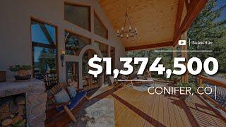 Tour This Dreamy 4 Bed Mountain Retreat with Ponds & Panoramic Views | Conifer, Colorado