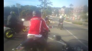 Great Ocean Road VIC Group Ride to Wye River. Hyosung 650, MT-07, R3, Ducati & FZ6. Fun!!!