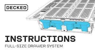 Installation | Full-size DECKED Drawer System Install Video