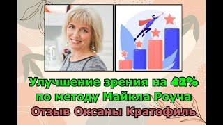 Улучшение зрение на 42% по методу Майкла Роуча. Отзыв Оксаны Кратофиль   МТЦ Мироздание