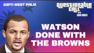 NFL UPDATE: Deshaun Watson Officially DONE with the Cleveland Browns as Fans Cheer Achilles Tear.