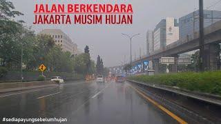 Driving Around Jakarta Outer Ring Road (JORR) in a rainy day ~ Tol Lingkar Luar Jakarta saat hujan