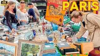 Paris, France  Autumn  Flea Market 2024 & Paris Walk 4K