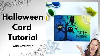 Halloween Card Tutorial with AMAZING Ink Blending | Honey Bee Stamps NEW Release + Giveaway