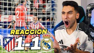 REACCIONES DE UN HINCHA al Atlético de Madrid vs Real Madrid 1-1 *BOCHORNOSO*