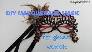 DIY Masquerade Mask for Glasses Wearers