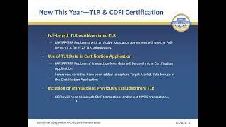 CDFI/NACA/RRP/ERP TLR Question and Answer Session - June 2024