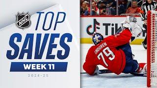 "That's Hockey Card Stuff!"  Top NHL Saves of Week 11 | 2024-25 Highlights