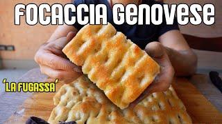 HO FATTO LA FOCACCIA GENOVESE * LA FUGASSA *  IMPASTATA A MANO e PRONTA IN POCHE ORE