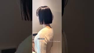 깔끔하고 슬림한 단발태슬컷 태슬펌 성수동미용실 서윤쌤