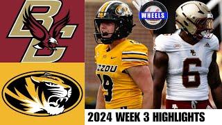 #6 Missouri vs #24 Boston College | Full Game Highlights | 2024 College Football Highlights