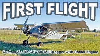 Hear It and See It Fly! Custom Zenith CH 750 Taildragger with Radial Engine