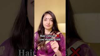 Hair colours  you should avoid