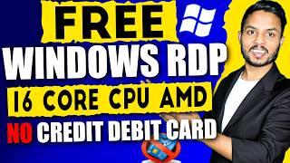 How to Create RDP for Lifetime 2024 | No Crédit/Débit Card Required | Get Free Windows RDP Server