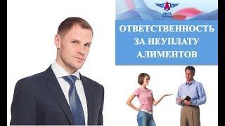 Ответственность за неуплату алиментов