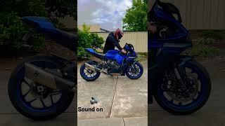 Yamaha R1 2022  Akrapovic exhaust sound full system #r1 #yamaha #yzfamily